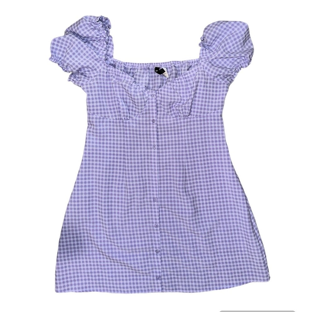 plaid mini sundress